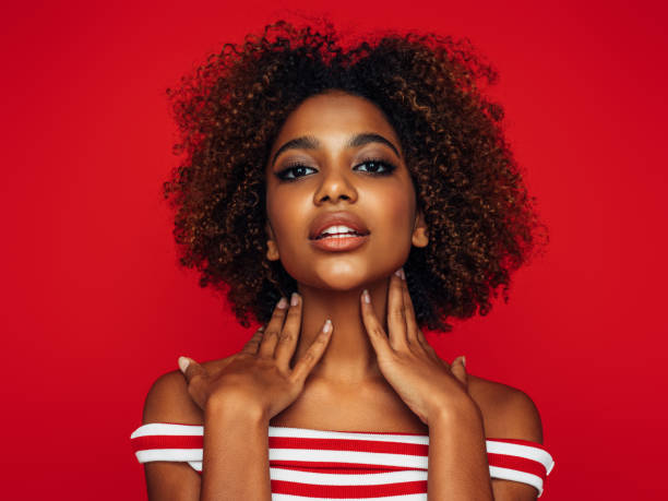 istock Beautiful afro woman 1390433059