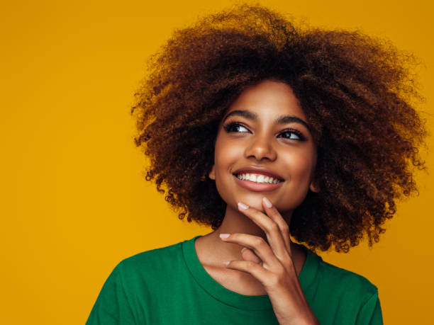 istock Beautiful afro woman 1390433228