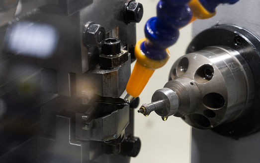 CNC Machine Drill Close-up