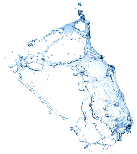 istock High resolution, beautiful splash of fresh, blue water. Isolated on white background 1390440304