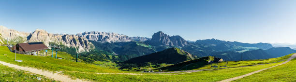 istock Italian alps - mountains in a sunny cloudless day, view from above. 1390446142
