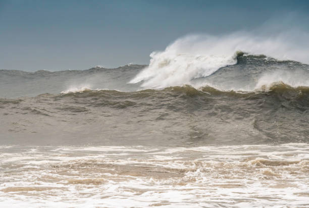 istock Hazardous surf conditions at the seaside 1390449927