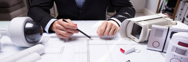 istock Close-up Of An Architect's Hand Drawing Blueprint 1390450536