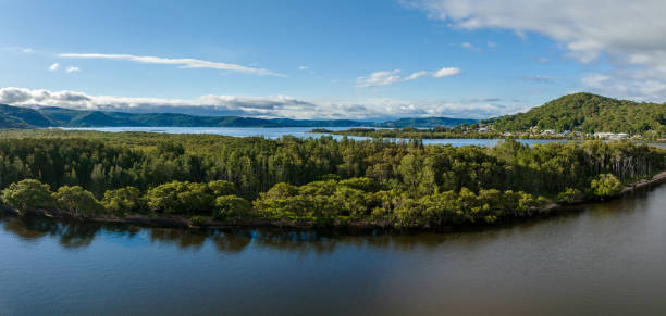 istock Late afternoon panoramic views at the waterfront 1390450707