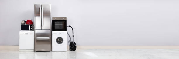 istock Home Electronic Appliances On Floor 1390452316