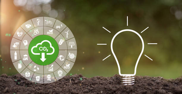 istock Renewable energy-based green businesses can limit climate change and global warming.Sustainable development and green business based on renewable energy. Reduce CO2 emission concept 1390454822