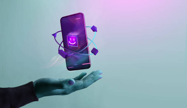 istock Metaverse and Blockchain Technology Concepts. Person with an Experiences of Metaverse Virtual World via Smart Phone. Futuristic Tone. Conceptual Photo 1390456638