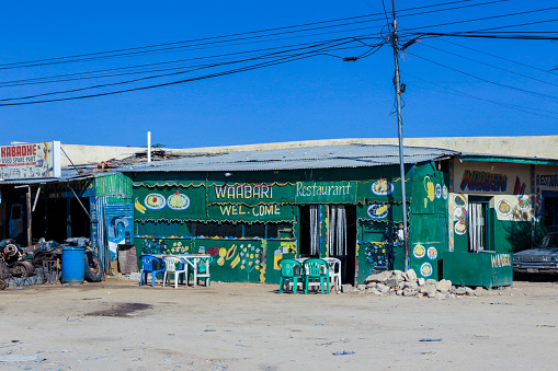 Kruger Park area, South Africa - December 3th 2022: Small business alongside the road outside the Kruger National Park in South Africa