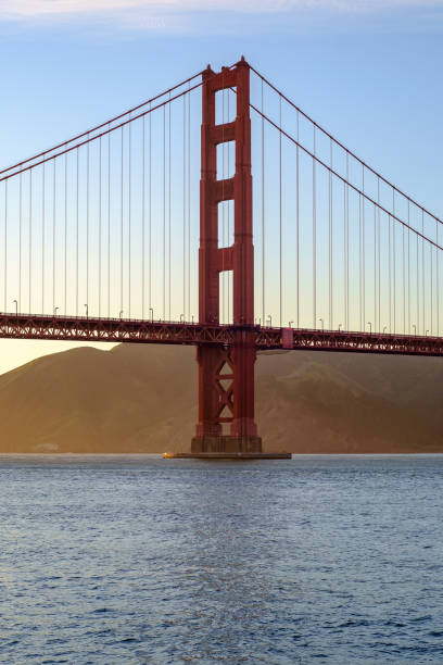 golden gate - golden gate bridge bridge large san francisco county foto e immagini stock