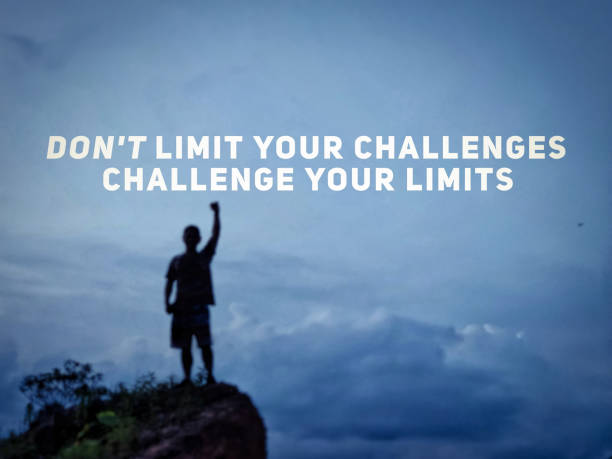Inspirational Motivational Quote stock photo