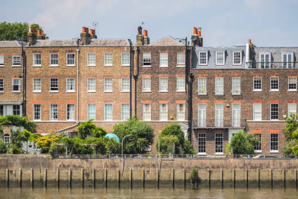 istock Hammersmith Terrace, riverside terraced houses in Hammersmith, London 1390472481