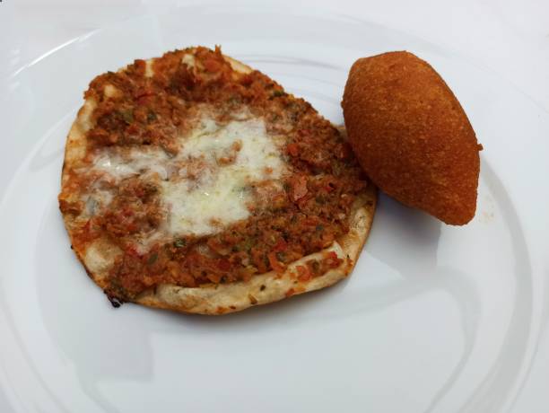 istock Mini turkish pita and kubbe appetizer dish serving in Istanbul turkey 1390488828