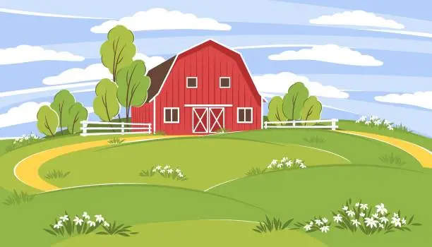 Vector illustration of Farm 01