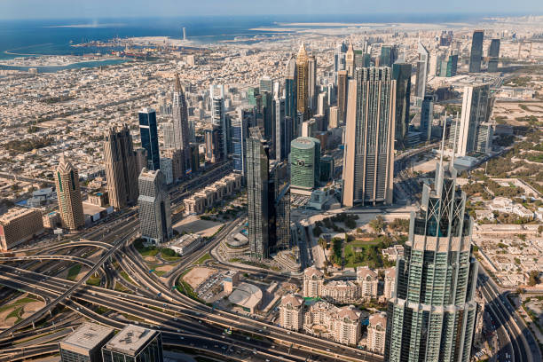 istock Cityscape of Dubai, View on Downtown 1390505629