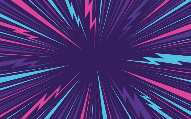 Blast excitement lines out abstract background pattern design.