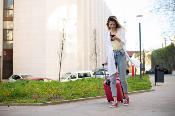 istock Young woman on vacations 1390513806