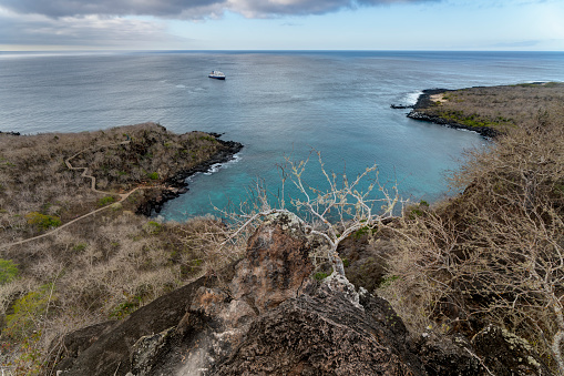 Darwin Bay, View from Mirador Cerro Tijeretas, San Cristobal, Galapagos, Ecuador