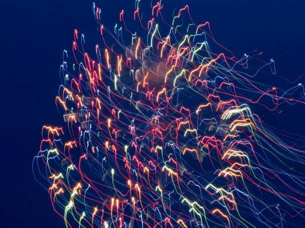 istock colorful fireworks at night in the sky on holidays 1390526188