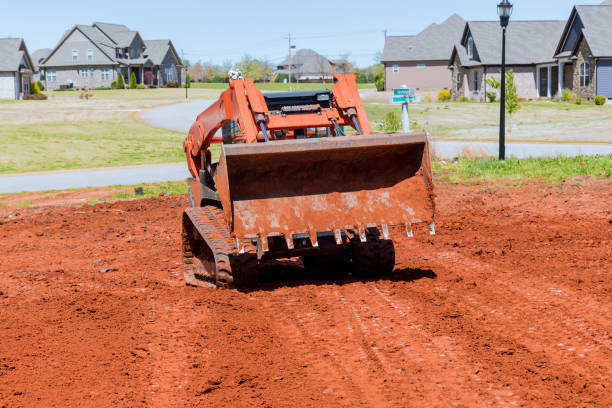 istock Bulldozer performing landscaping works the territory improvement 1390527003