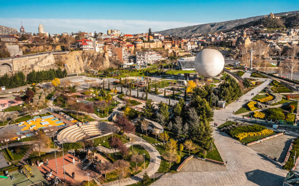 Rike Park in Tbilisi stock photo