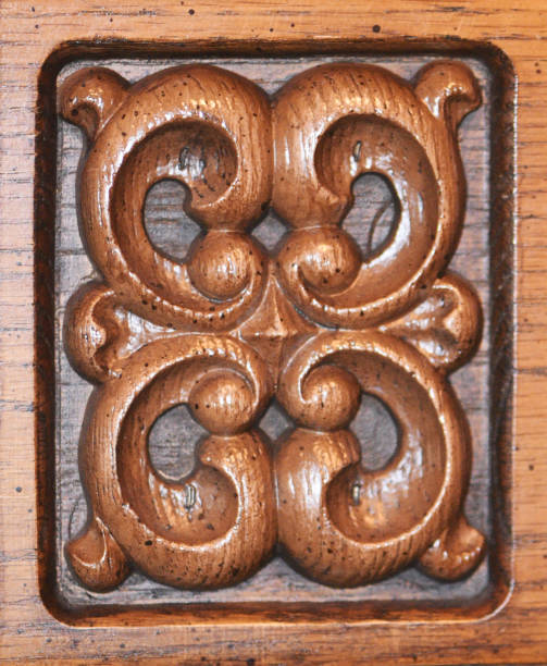 istock Ornate Wood Applique 1390532454