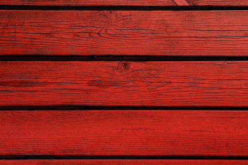 Red painted wood texture background