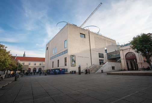 Vienna, Austria - Oct 13, 2019: Leopold Museum at MuseumsQuartier - Vienna, Austria