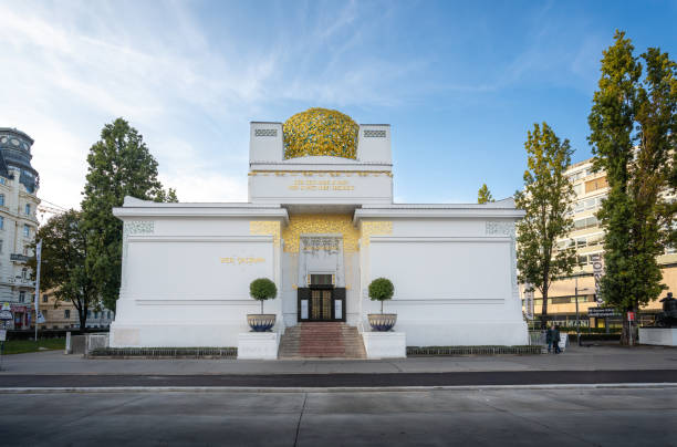 Vienna, Austria - Oct 13, 2019: Secession Building Exhibition Hall - Vienna, Austria