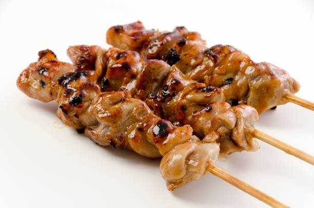 istock Yakitori, Japanese style skewered chicken 1390547698