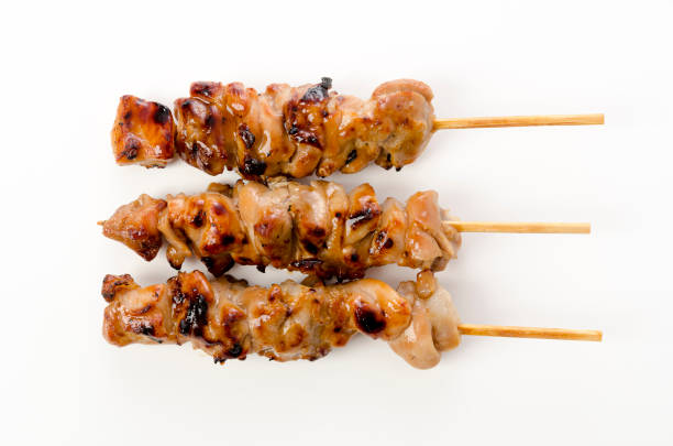 istock Yakitori, Japanese style skewered chicken 1390547699