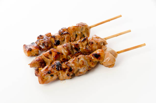 istock Yakitori, Japanese style skewered chicken 1390547701