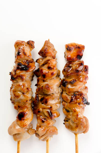 istock Yakitori, Japanese style skewered chicken 1390547702