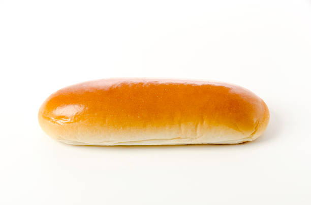 istock Hot dog bun on a white background 1390547755