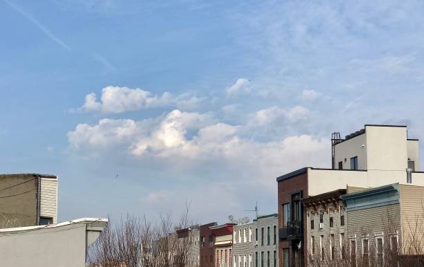 istock Overlooking Bushwick, Brooklyn  to view the cloudscape. 1390549340