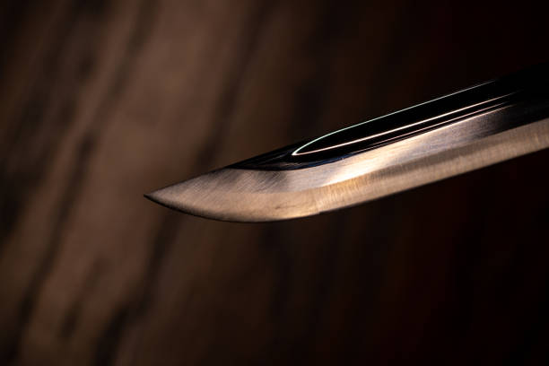 istock Sharp blade of Japanese Sword 1390562661