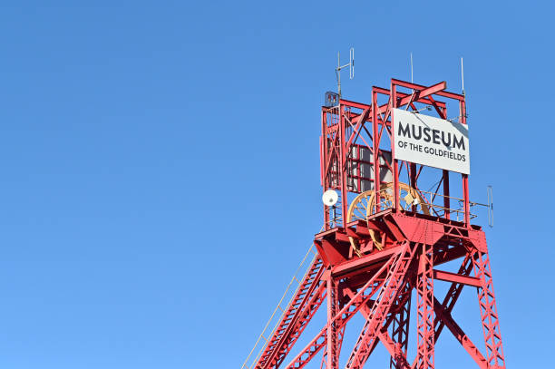 museo de kalgoorlie goldfields australia occidental - town australia kalgoorlie mining fotografías e imágenes de stock