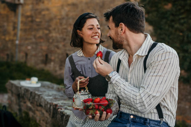 istock Couple on a weekend vacation 1390582536