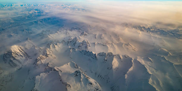 istock Mountains with morning fog 1390584678
