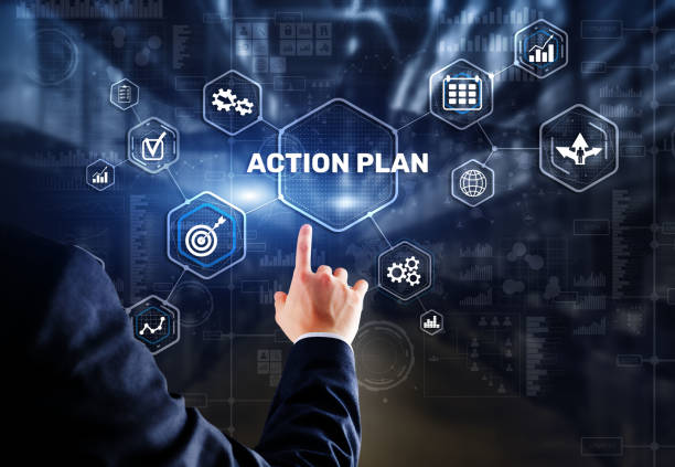 istock Business Action Plan strategy concept on virtual screen. Time management 1390587640