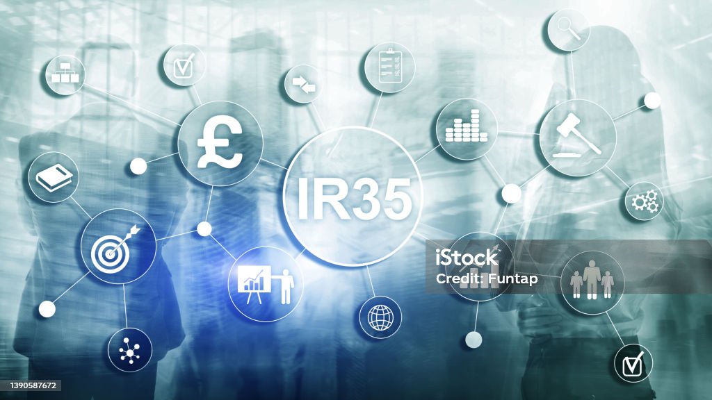 IR35 finance concept. United Kingdom tax law, tax avoidance IR35 finance concept. United Kingdom tax law, tax avoidance. Accountancy Stock Photo