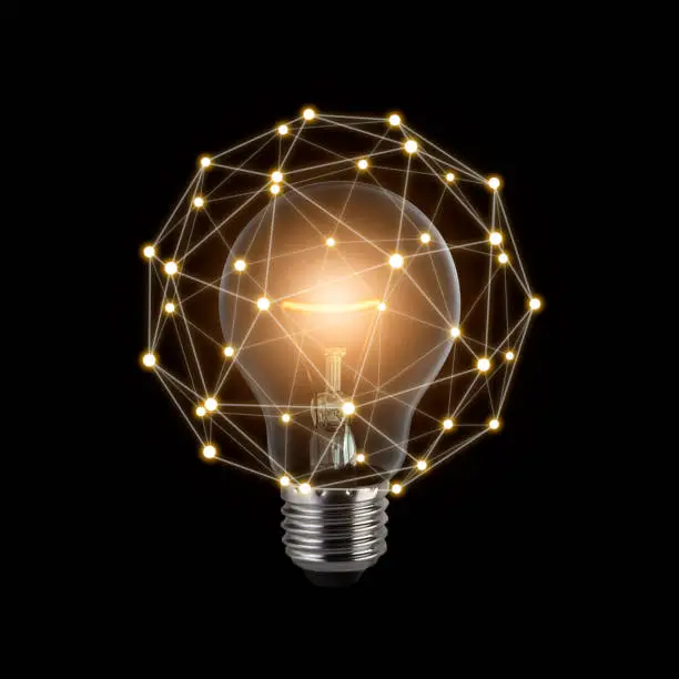 Photo of Thinking and creative concept, Light bulb on dark background, Efficient Networking Ideas
