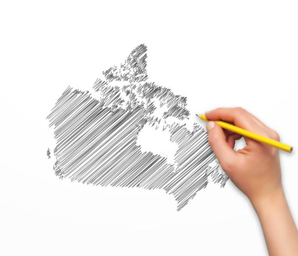 240+ Drawn Map Of Canada Stock Illustrations, Royalty-Free Vector