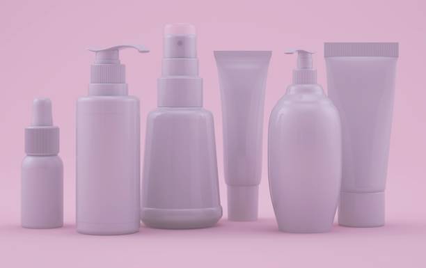 istock 3d rendered Stage Cosmetic product mock up with modern pink studio 1390600379
