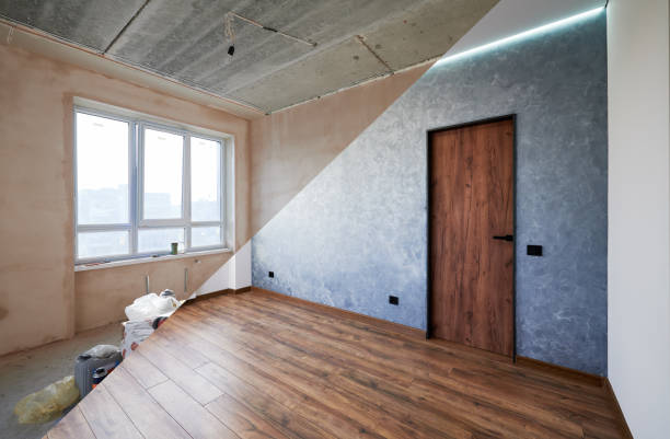 istock Comparative snapshot of room before and after overhaul. 1390606580