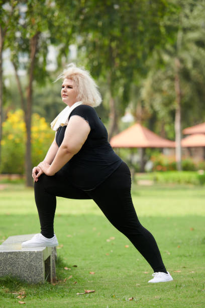 Woman Stretching After Morning Run