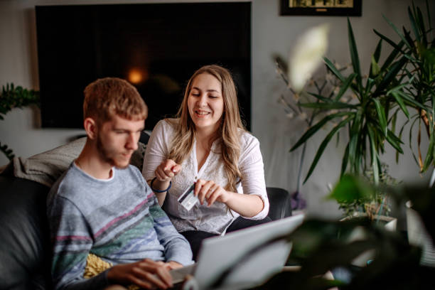 istock On-line shopping at home 1390622115