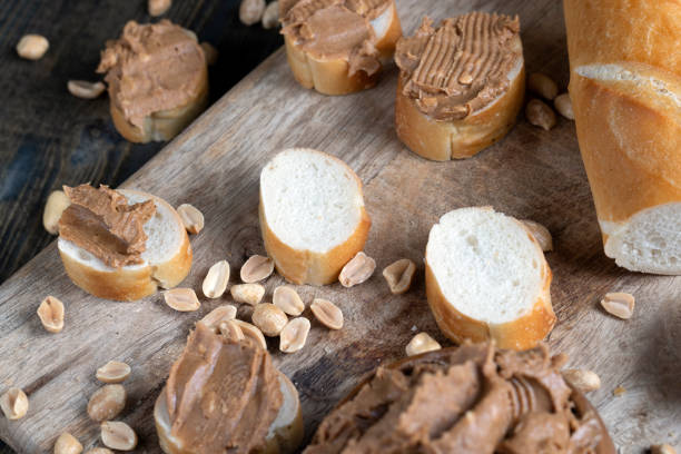 istock nut food on a cutting wooden board in the kitchen 1390627677