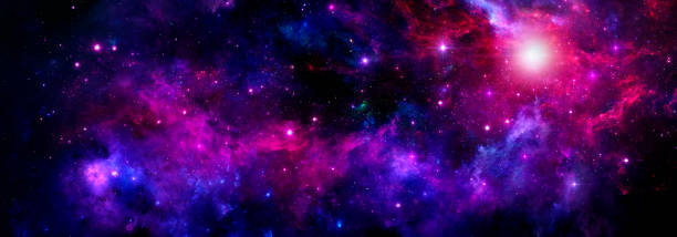 istock Deep space nebulae with bright stars in the sky 1390634787