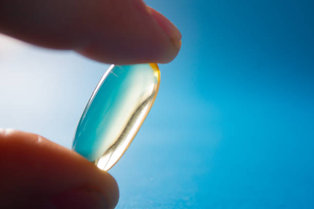 istock Close up of transparent pill 1390638507