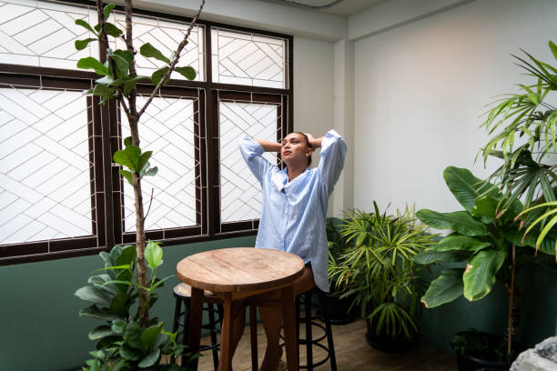 istock Drag queen hanging out at home 1390647336
